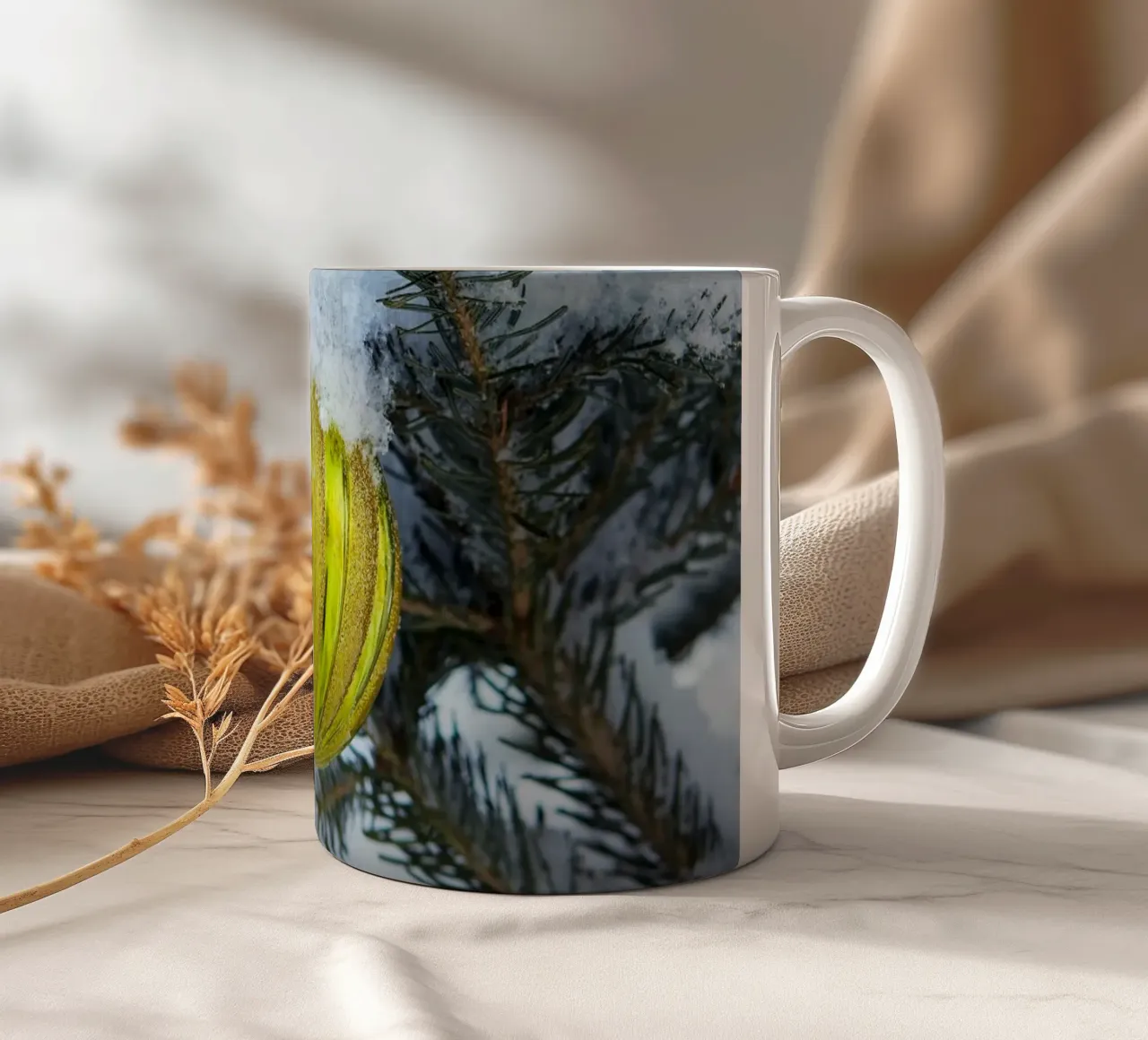 Gingillo di Natale d'oro - Magia invernale delle feste tazza in ceramica da Whole©