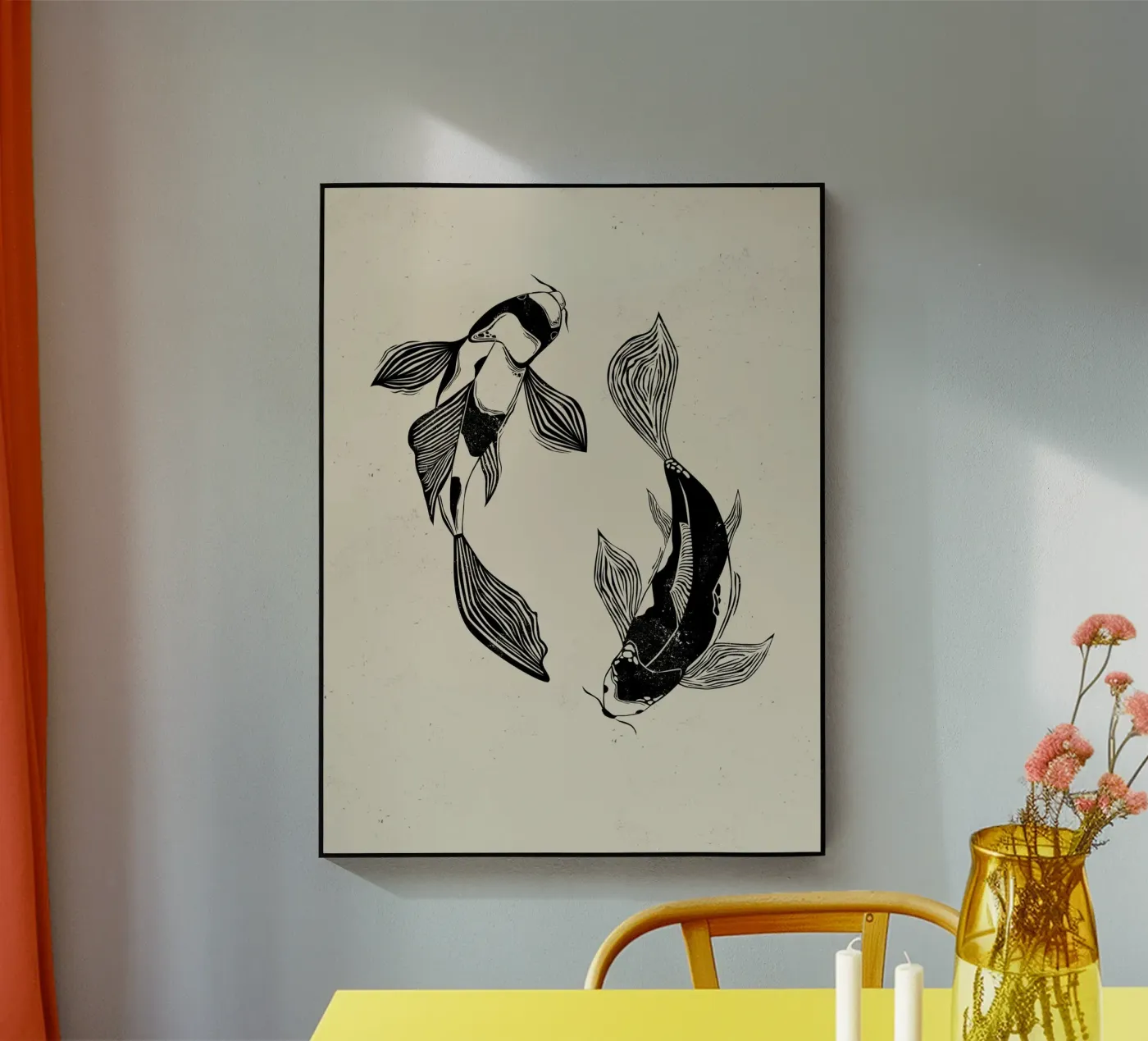 Koi Fishes plexiglass da Indigo Rain