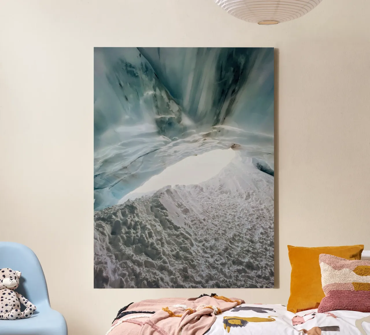 Ice cave landscape - magical winter art canvas by Whole©