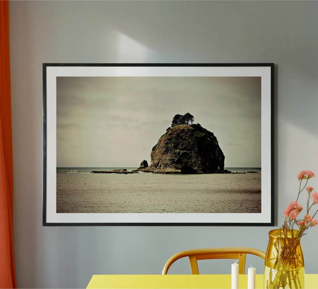 Wind Swept poster with aluminum frame by Robin Delean