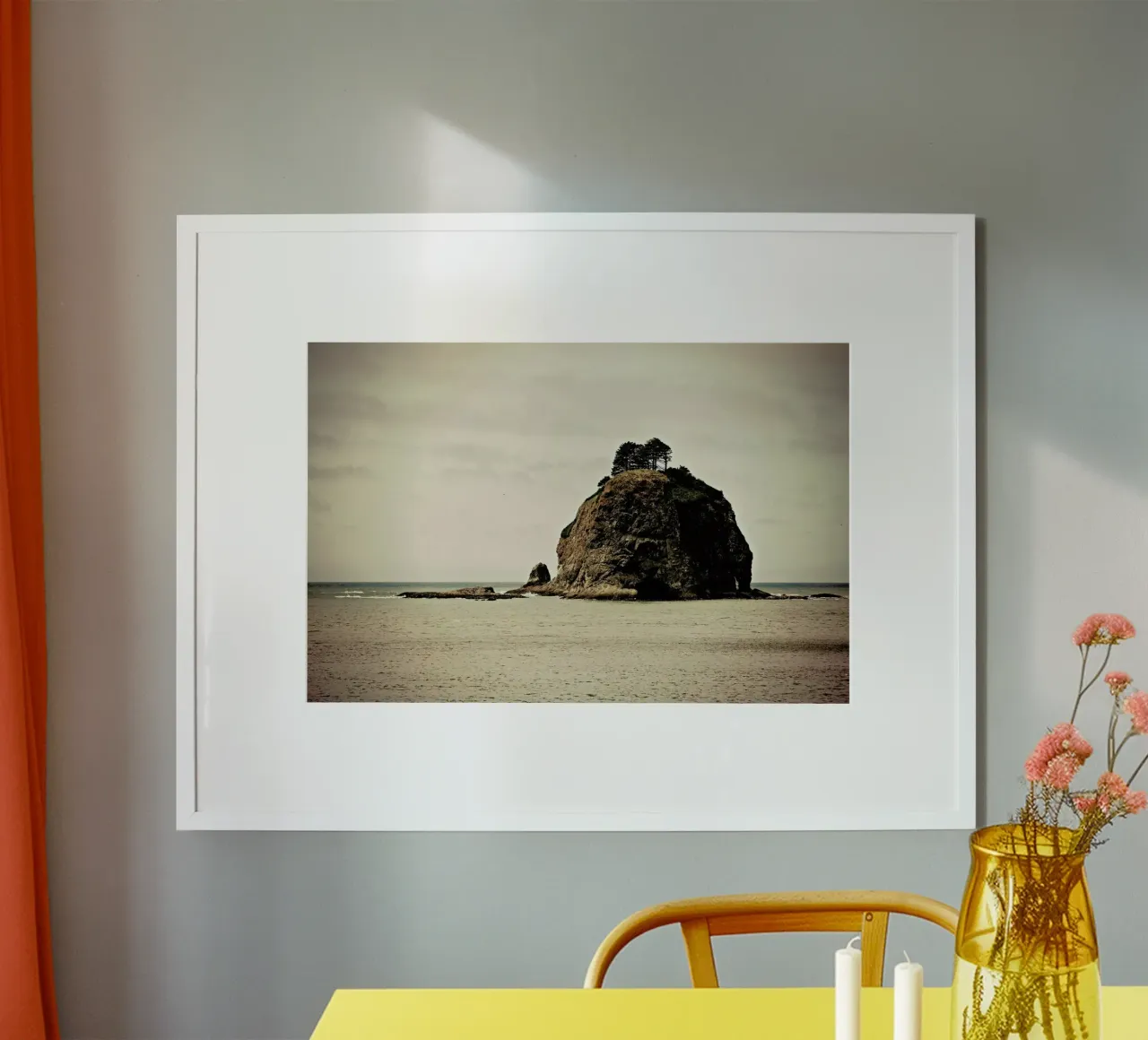 Wind Swept poster with aluminum frame by Robin Delean