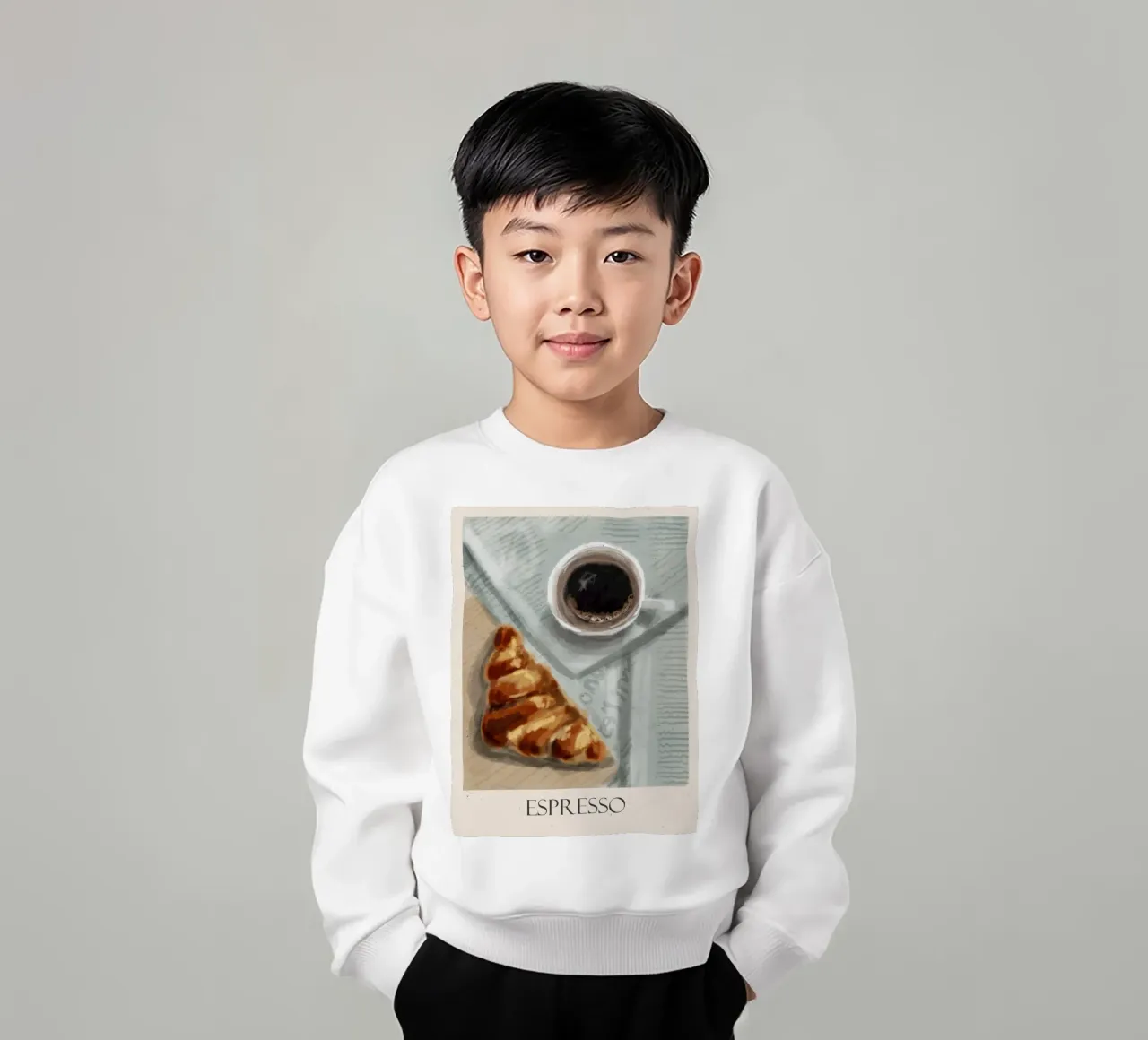 Espresso kids sweatshirt by Indigo Rain