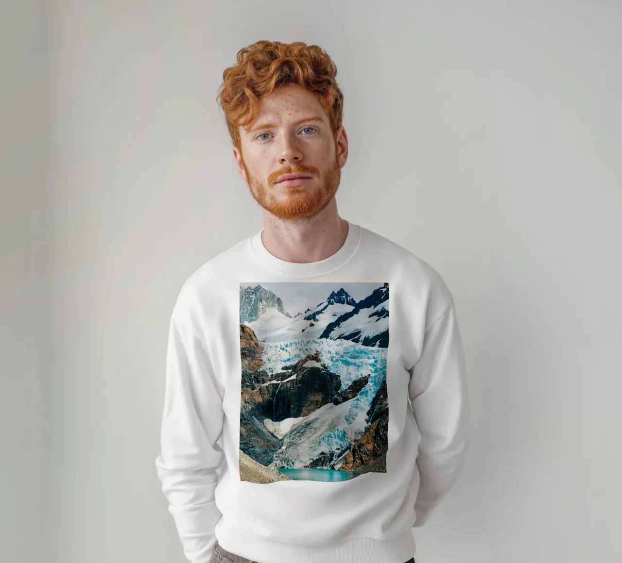 Paisaje glaciar - majestuoso arte natural sudadera de Whole©