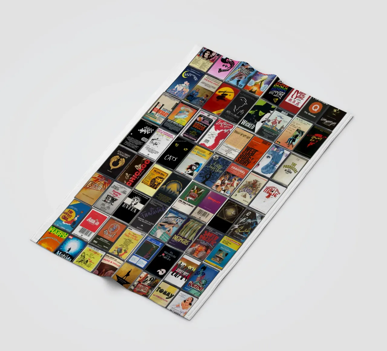 I più grandi musical di tutti i tempi - Stampa su cassetta d'epoca coperta in pile da MrMustardPrints