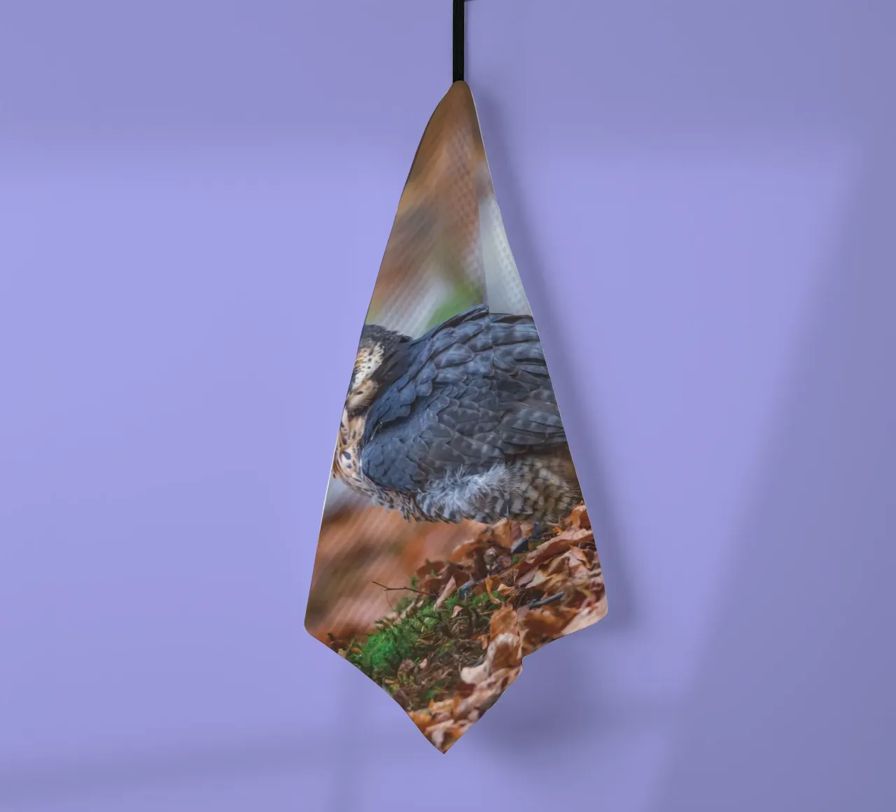 Peregrine Falcon tea towel by Dave Hare Photography
