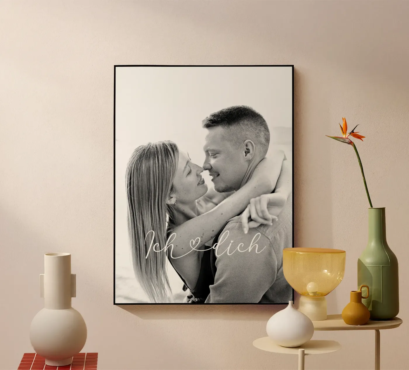 Ich liebe dich acrylic glass by WORTSPIEL