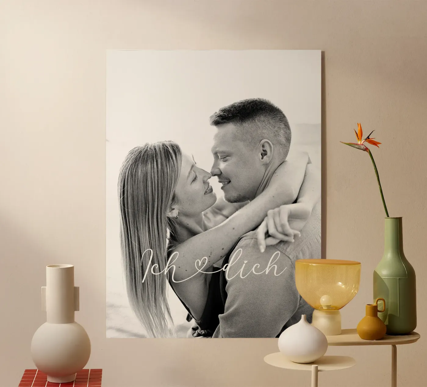 Ich liebe dich acrylic glass by WORTSPIEL