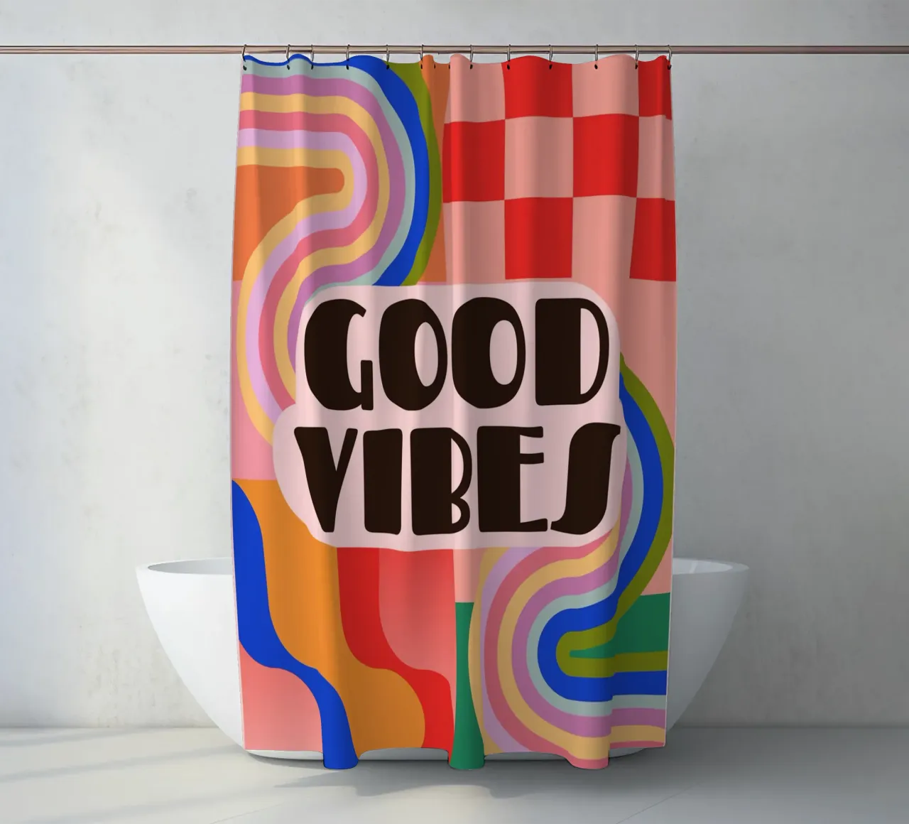 Good Vibes 4 Duschvorhang von Gaite