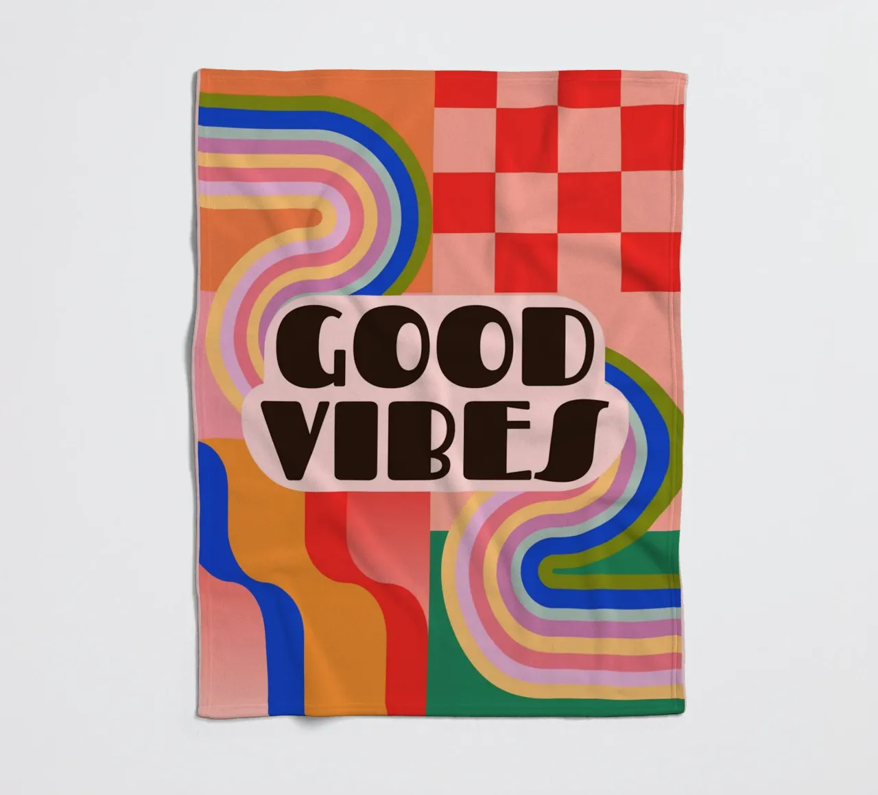 Good Vibes 4 fleece blanket by Gaite