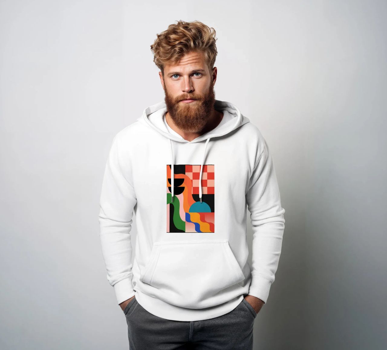 Forme geometriche 180 felpa con cappuccio da Gaite