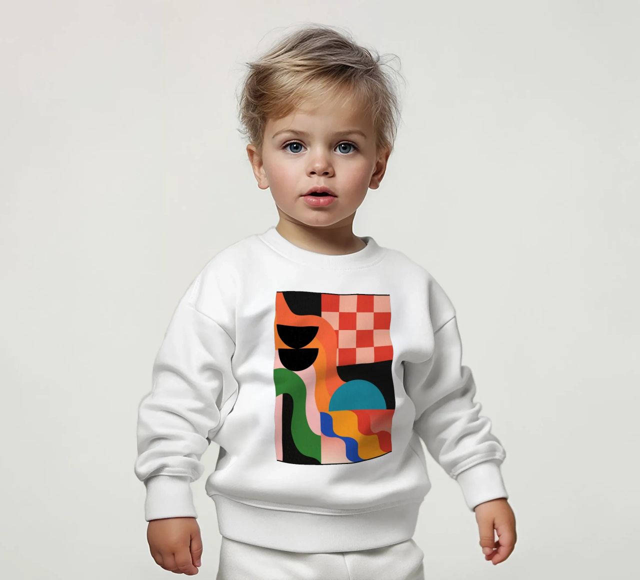 Forme geometriche 180 felpa neonato da Gaite