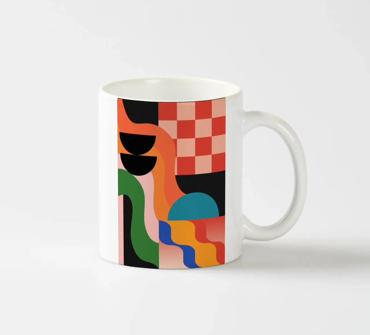 Geometrische Formen 180 Keramik Tasse von Gaite