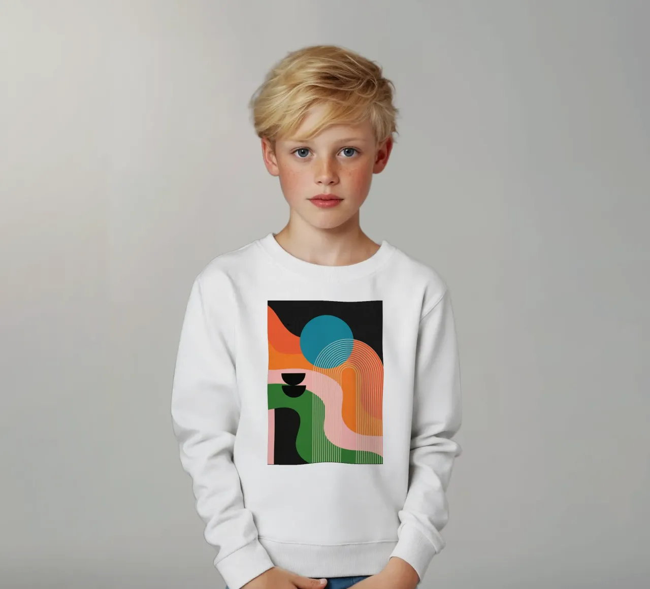Forme geometriche 179 felpa bambino da Gaite