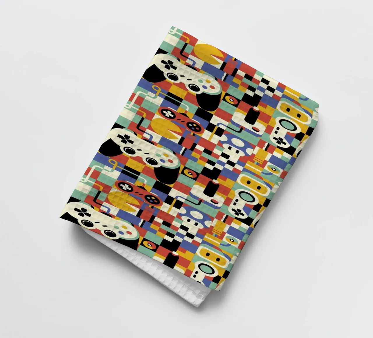 Gamer Art Vintage Design tea towel by Tobe Fonseca