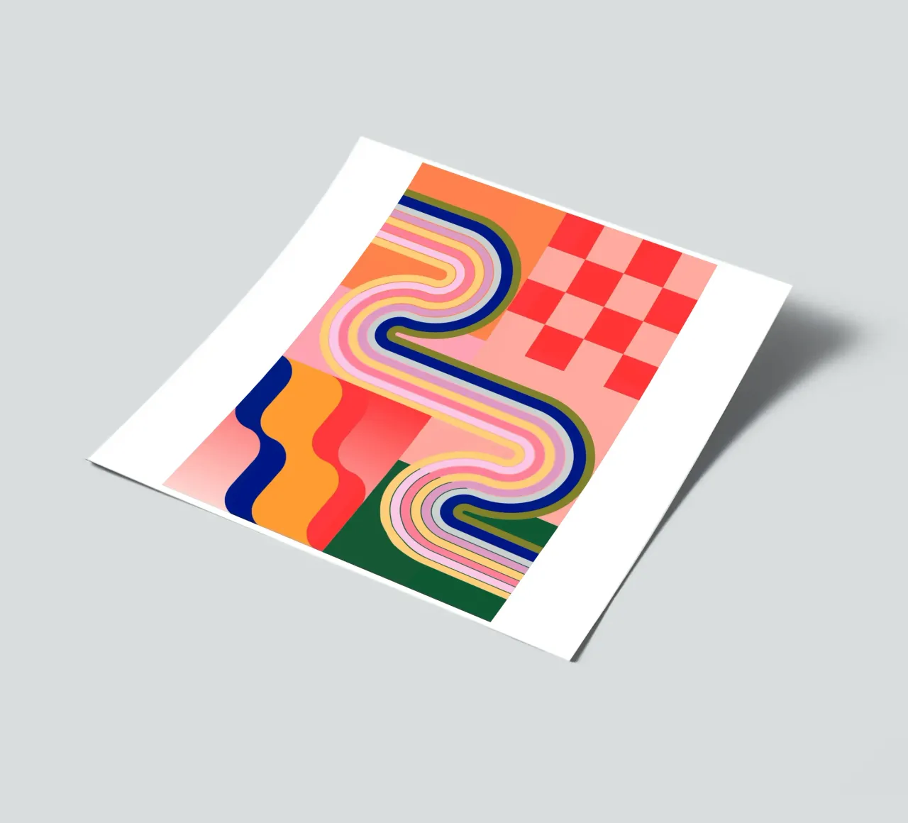 Geometric Shapes 178 sticker sheet by Gaite