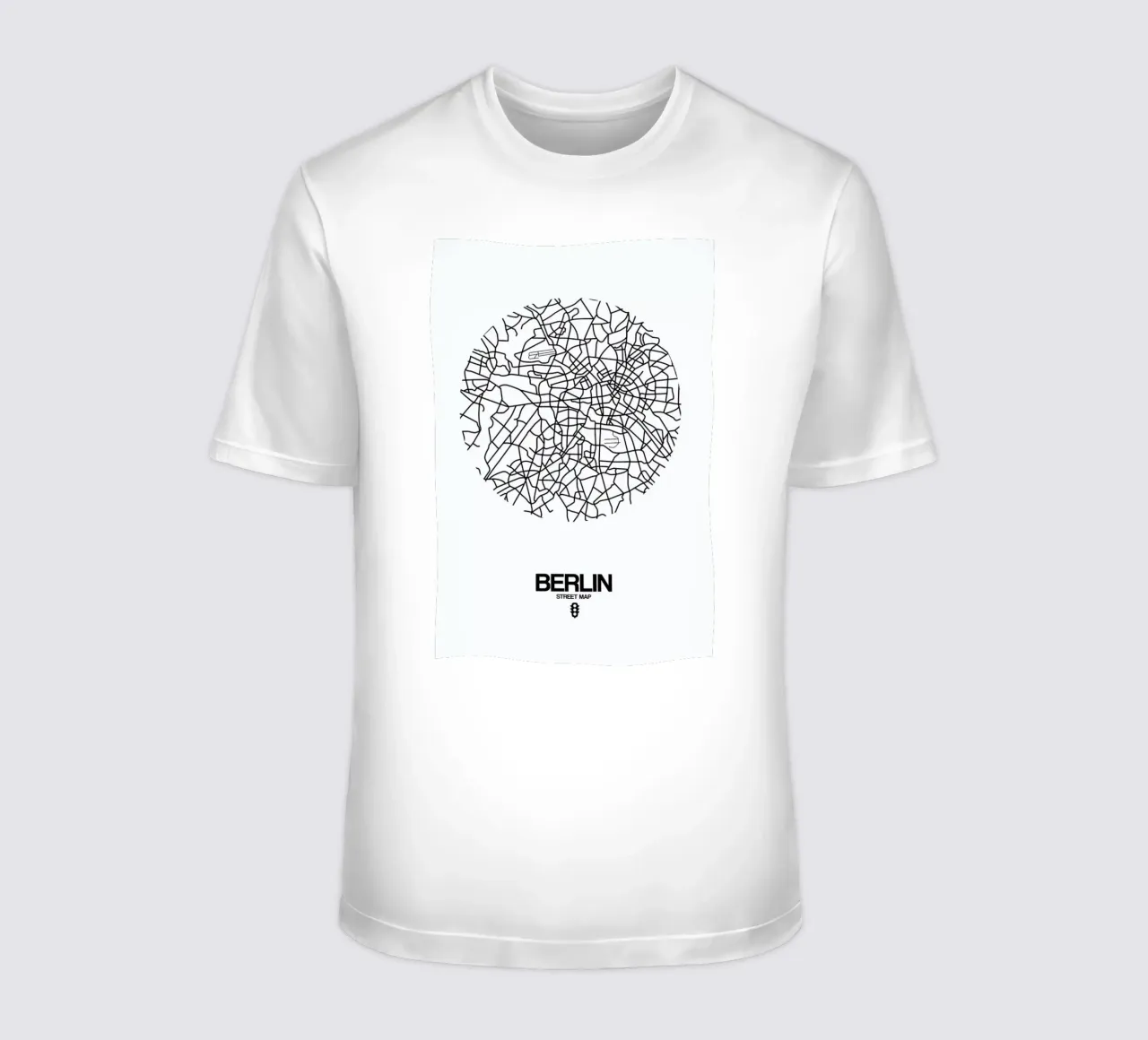 Berlin Street Map t-shirt by Naxart