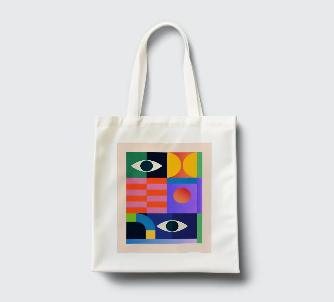 Forme geometriche astratte 200 borsa in juta da Gaite