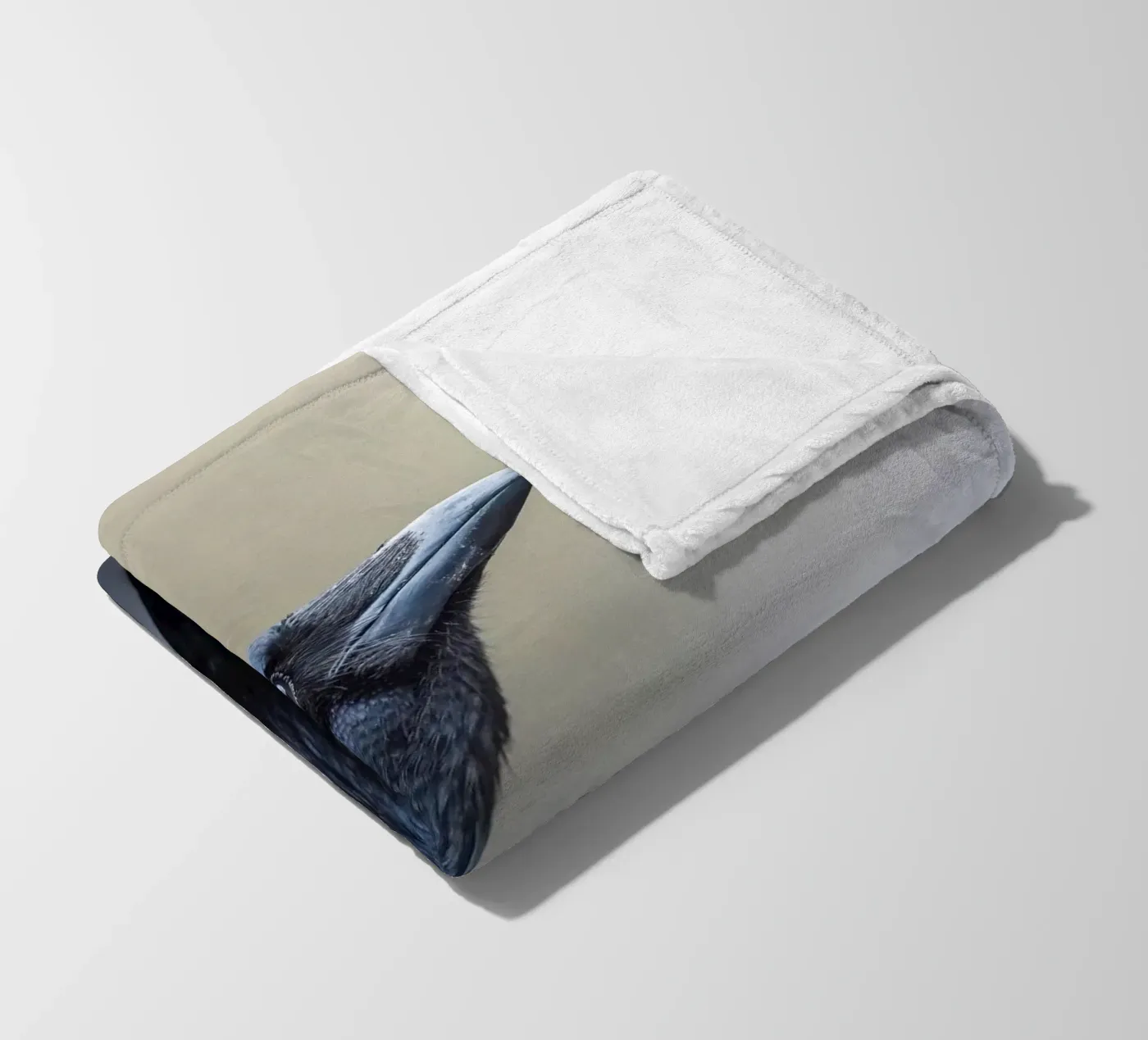 Crow fleece blanket by Tom's Wildlife