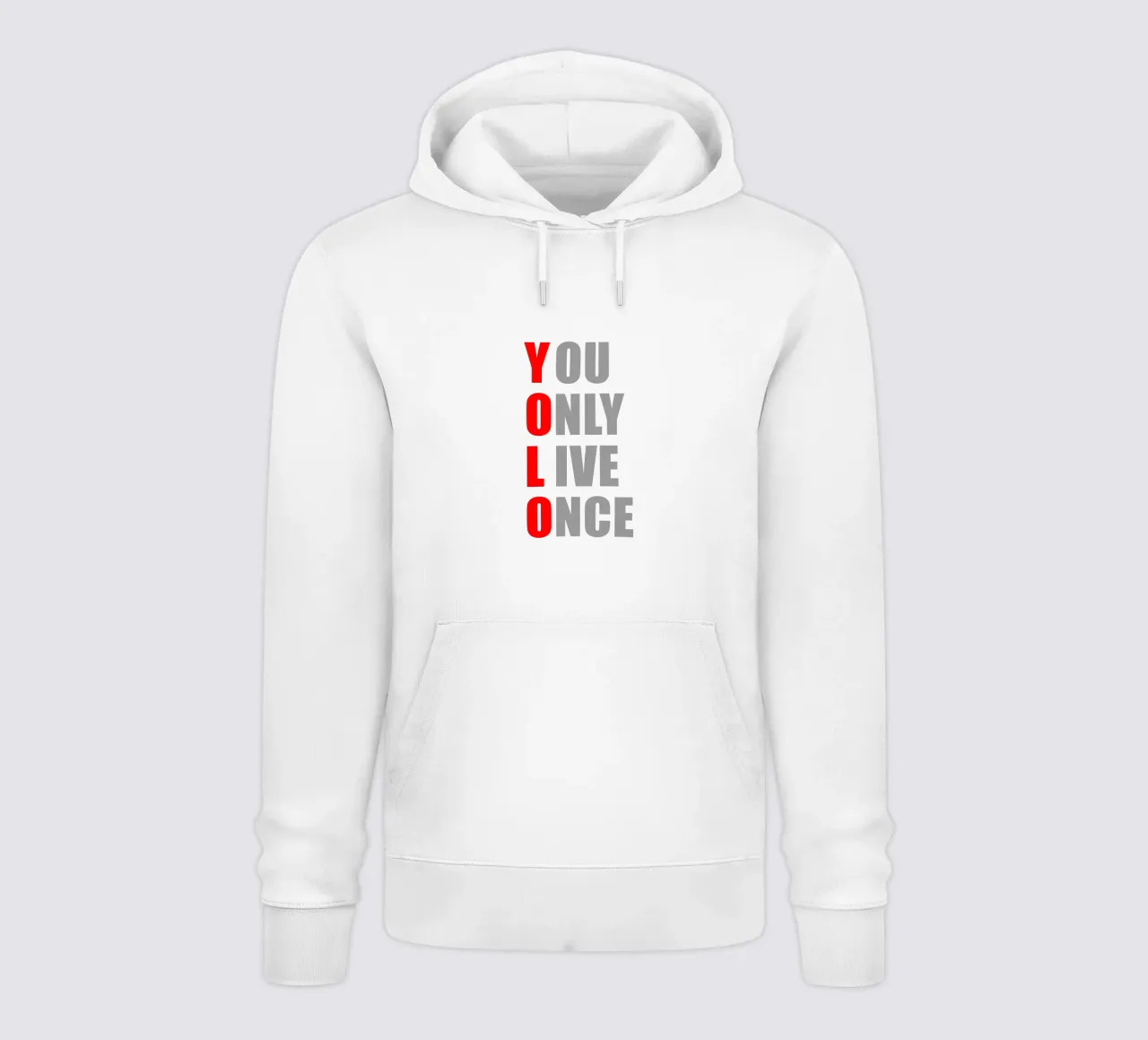 YOLO | You Only Live Once | Design per camicia felpa con cappuccio da Autofocus