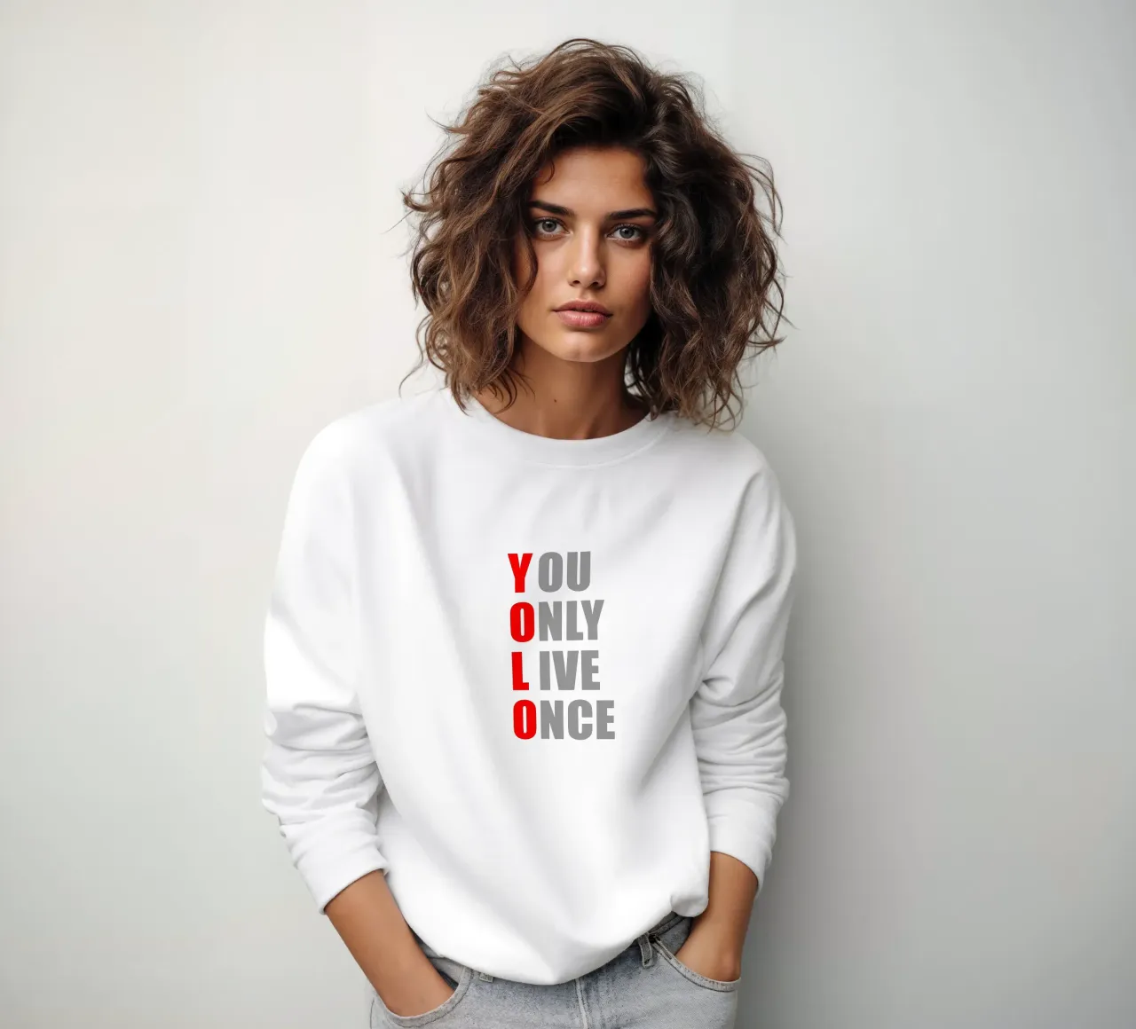 YOLO | You Only Live Once | Design per camicia felpa da Autofocus