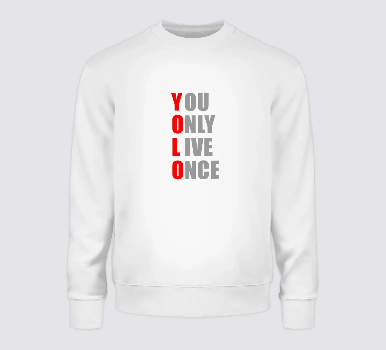 YOLO | You Only Live Once | Design per camicia felpa da Autofocus