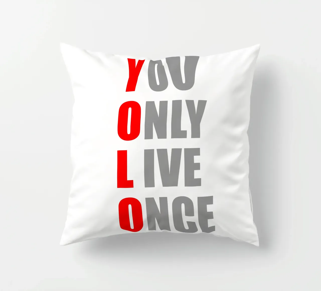 YOLO | You Only Live Once | Design per camicia cuscino da Autofocus
