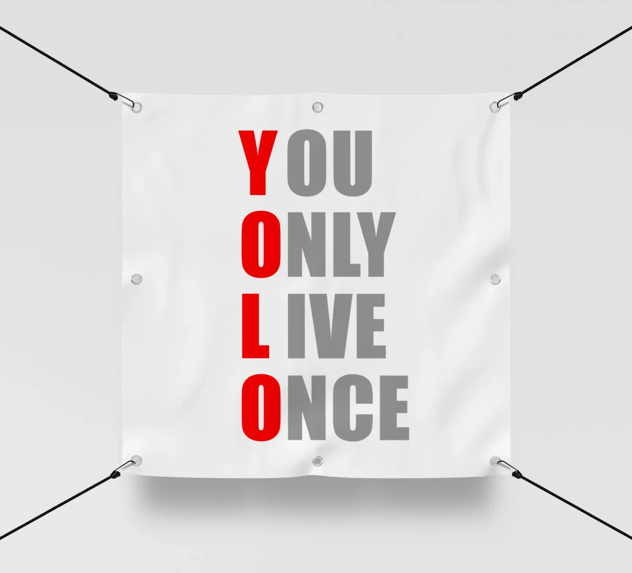YOLO | You Only Live Once | Design per camicia telo in pvc da Autofocus
