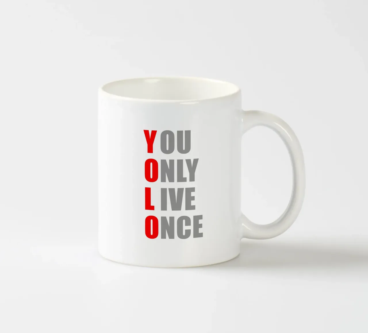 YOLO | You Only Live Once | Design per camicia tazza in ceramica da Autofocus