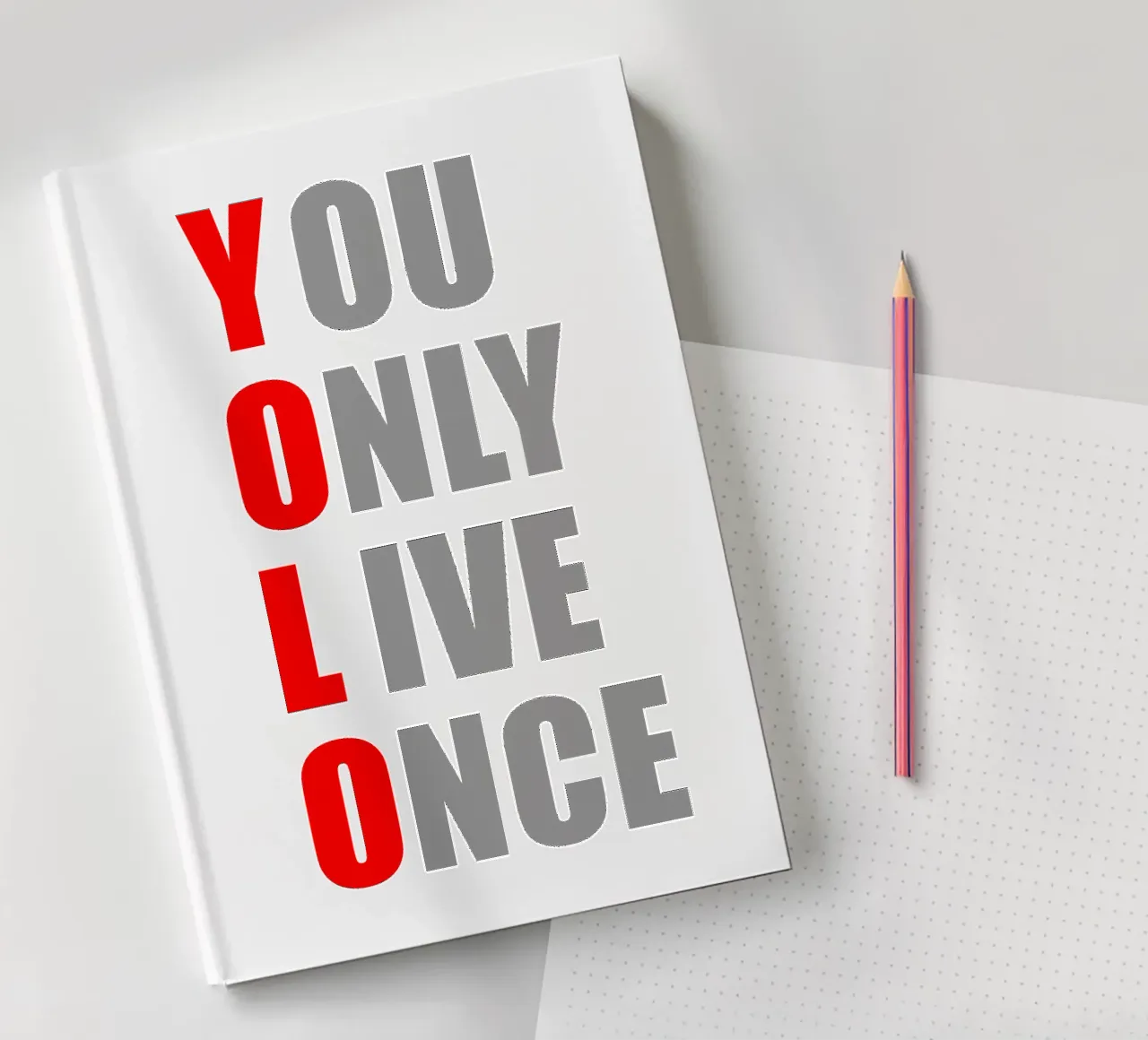 YOLO | Sólo se vive una vez | Diseño de camisetas cuaderno de Autofocus