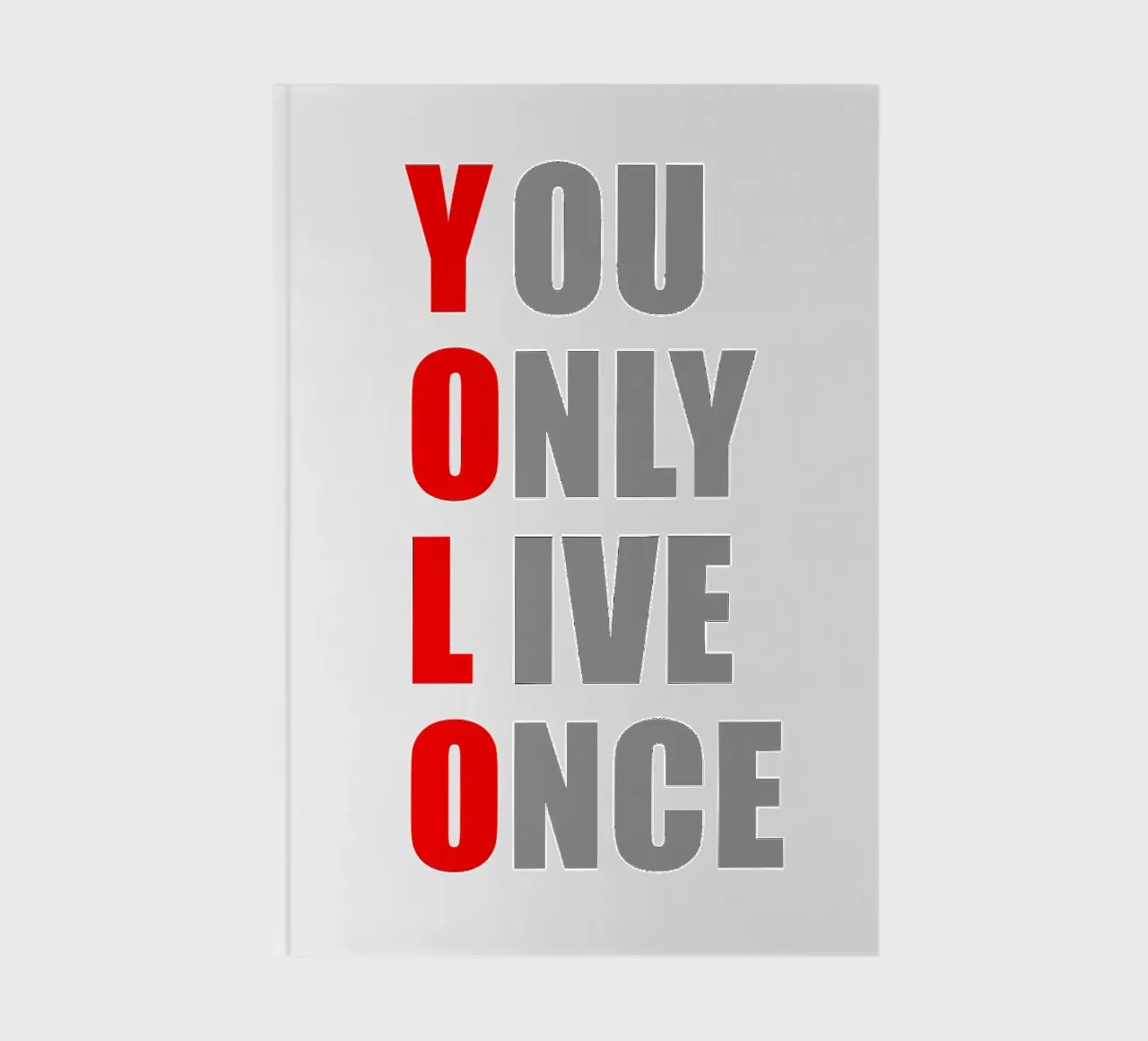 YOLO | Sólo se vive una vez | Diseño de camisetas cuaderno de Autofocus