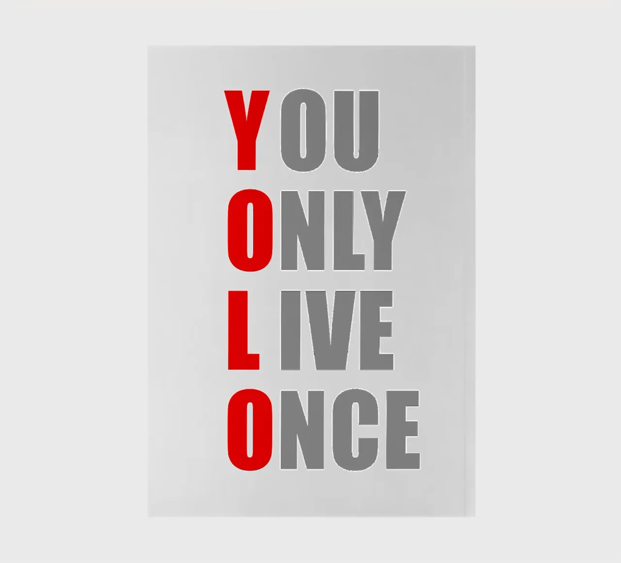 YOLO | You Only Live Once | Design per camicia diario da Autofocus