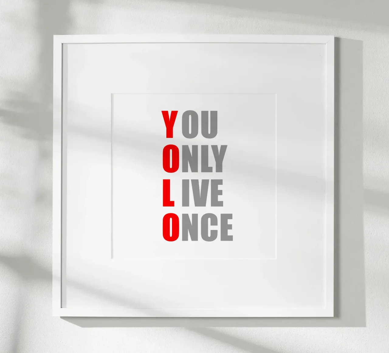 YOLO | You Only Live Once | Design per camicia carta hahnemühle da Autofocus