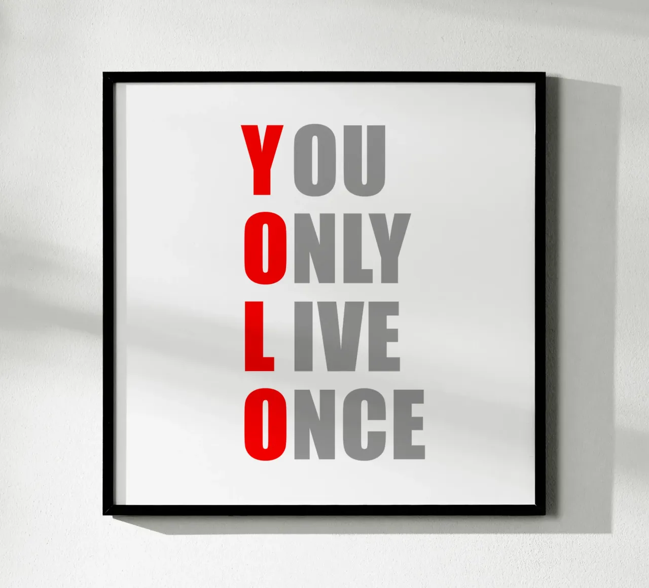 YOLO | You Only Live Once | Design per camicia carta hahnemühle da Autofocus