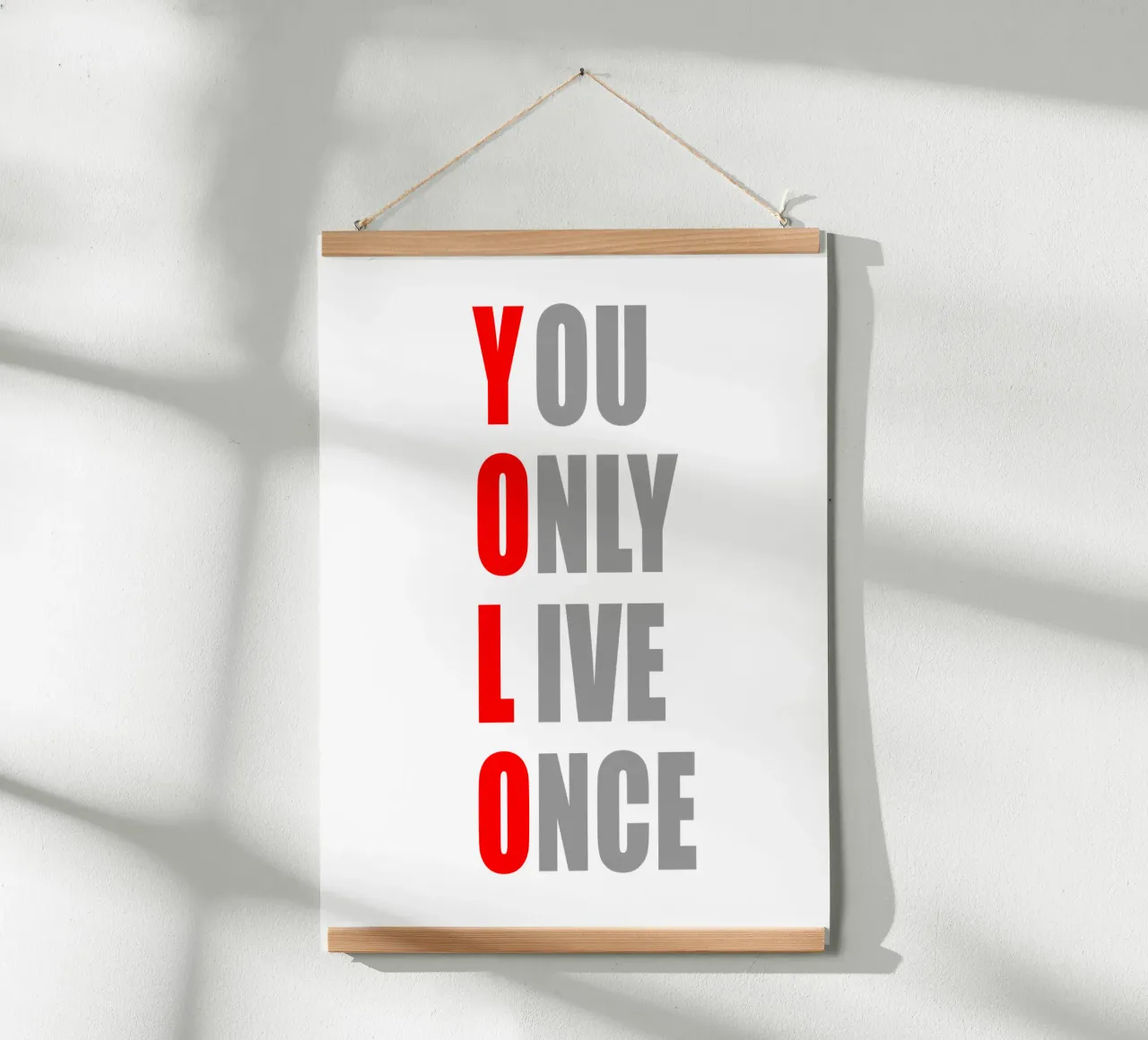 YOLO | You Only Live Once | Design per camicia carta hahnemühle da Autofocus