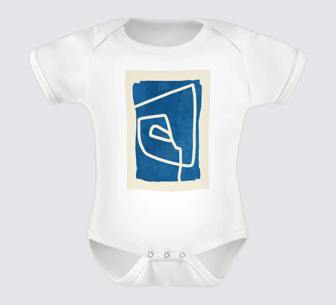 astratto minimo 57 body neonato maniche corte da ThingDesign