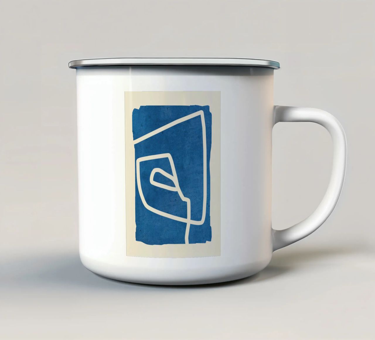 astratto minimo 57 tazza in smalto da ThingDesign