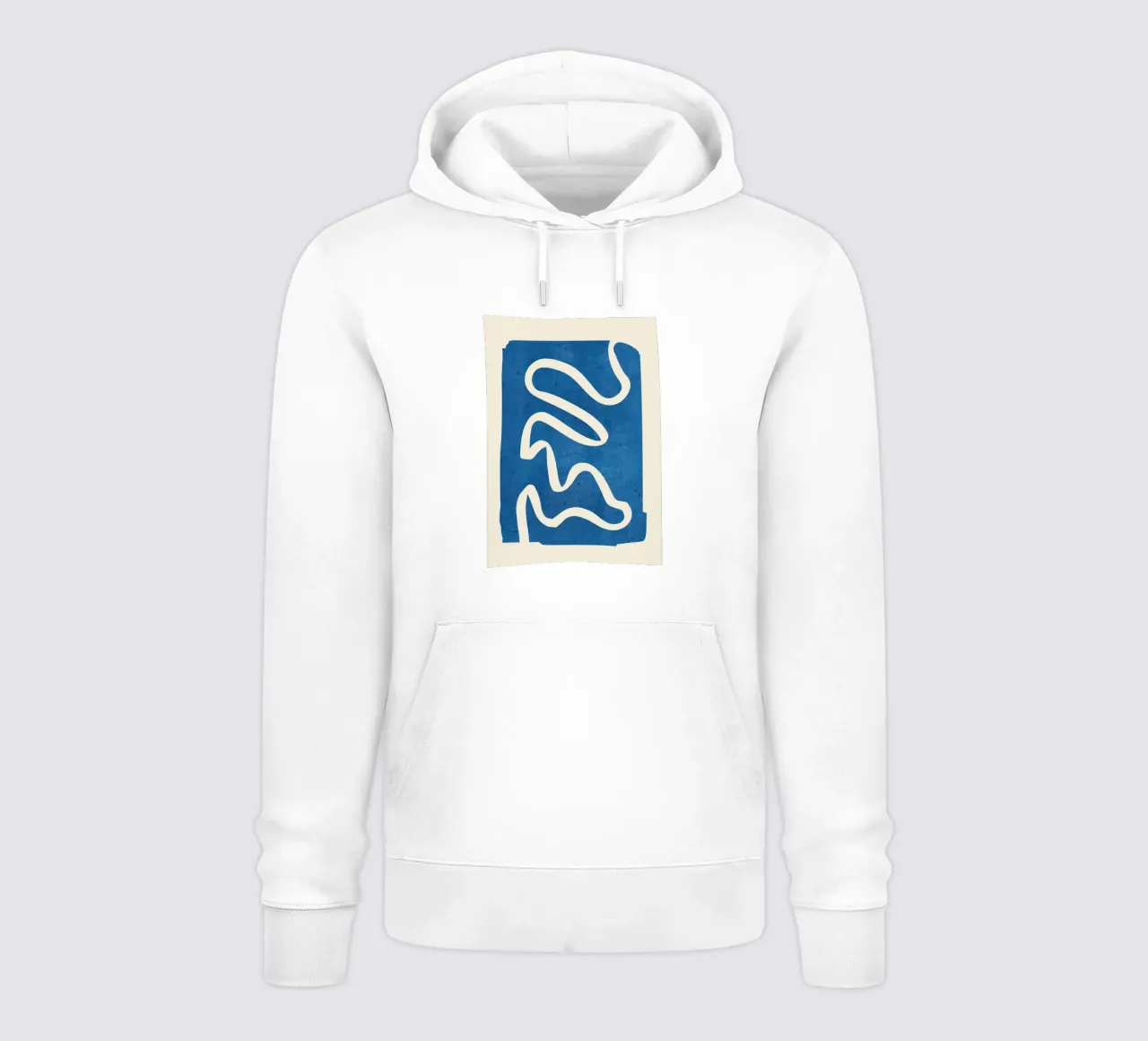 abstracto minimal 31 Azul sudadera con capucha de ThingDesign