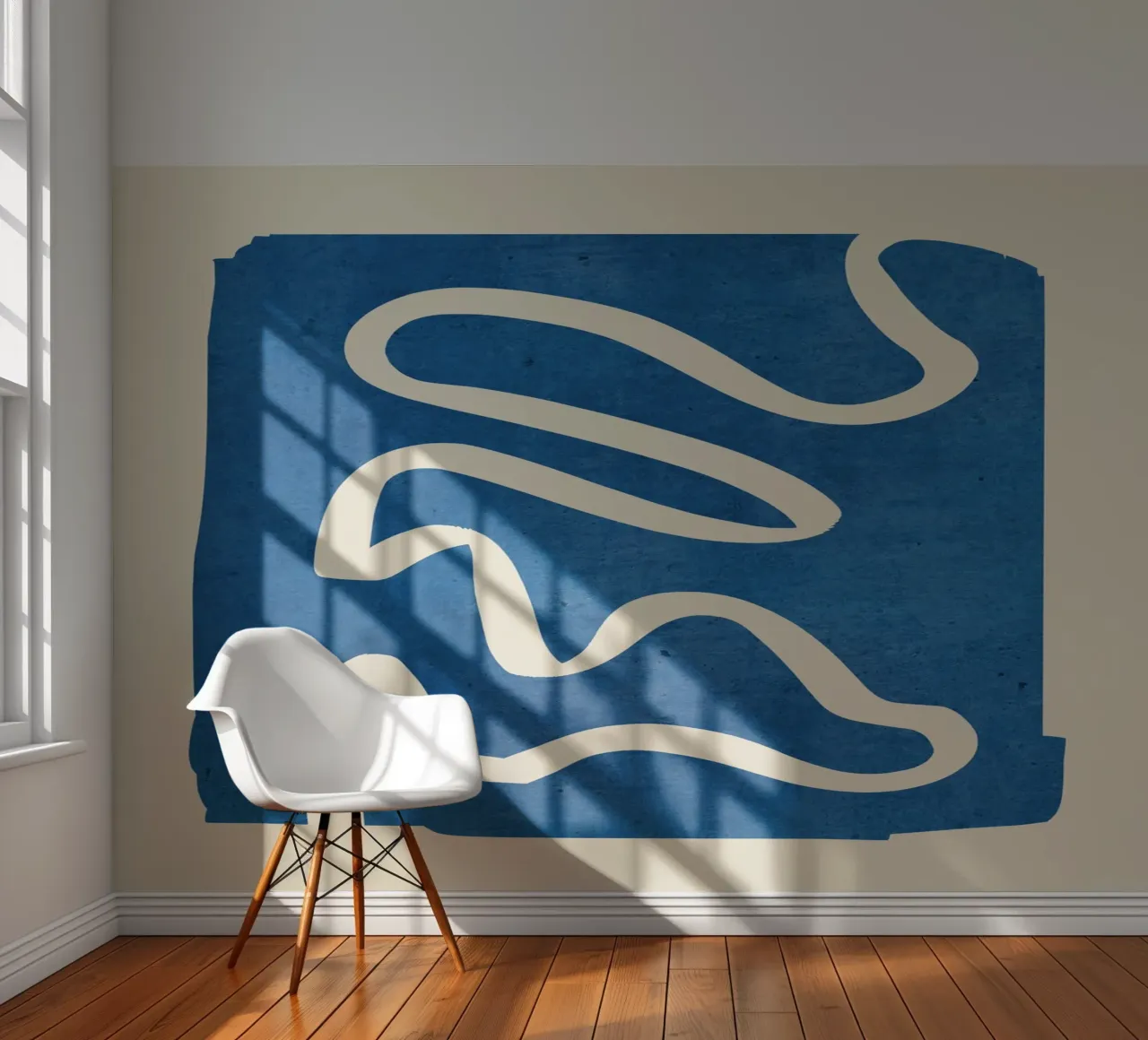 abstract minimal 31 Blue photo wallpaper by ThingDesign