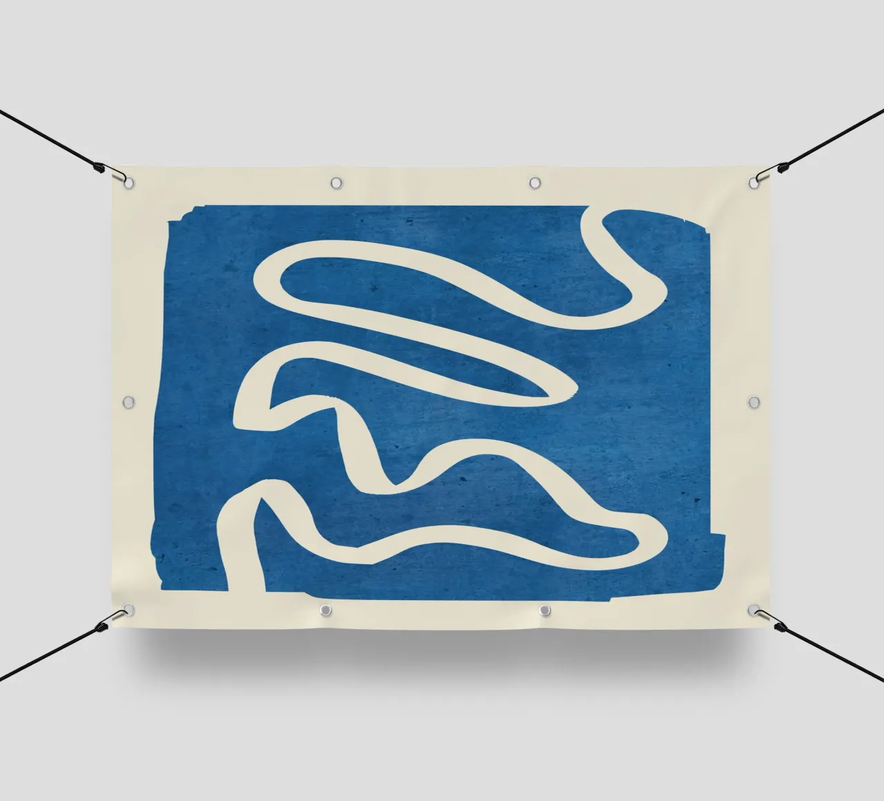 abstract minimal 31 Blue pvc cover by ThingDesign