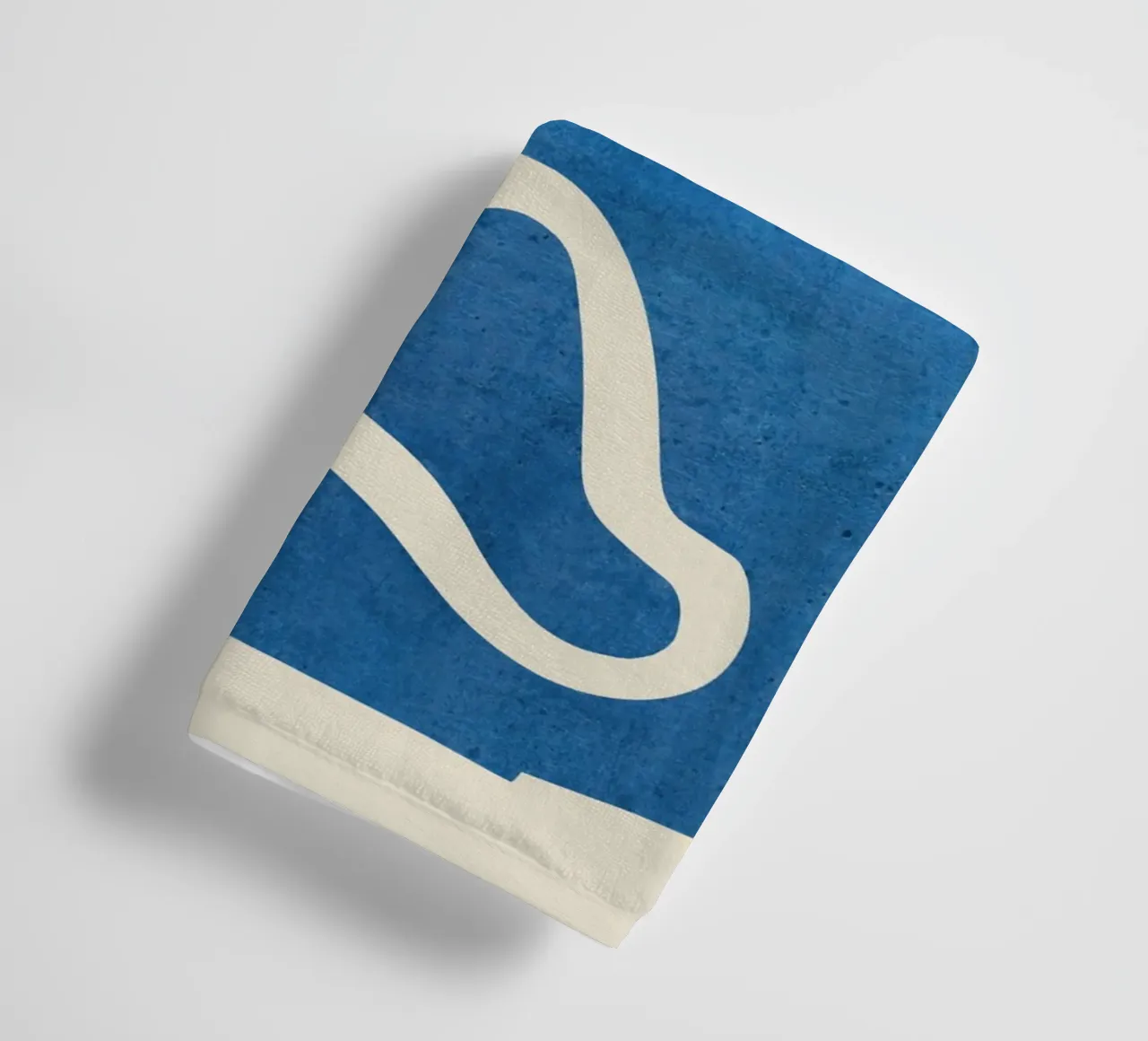 abstract minimal 31 Blue towel by ThingDesign