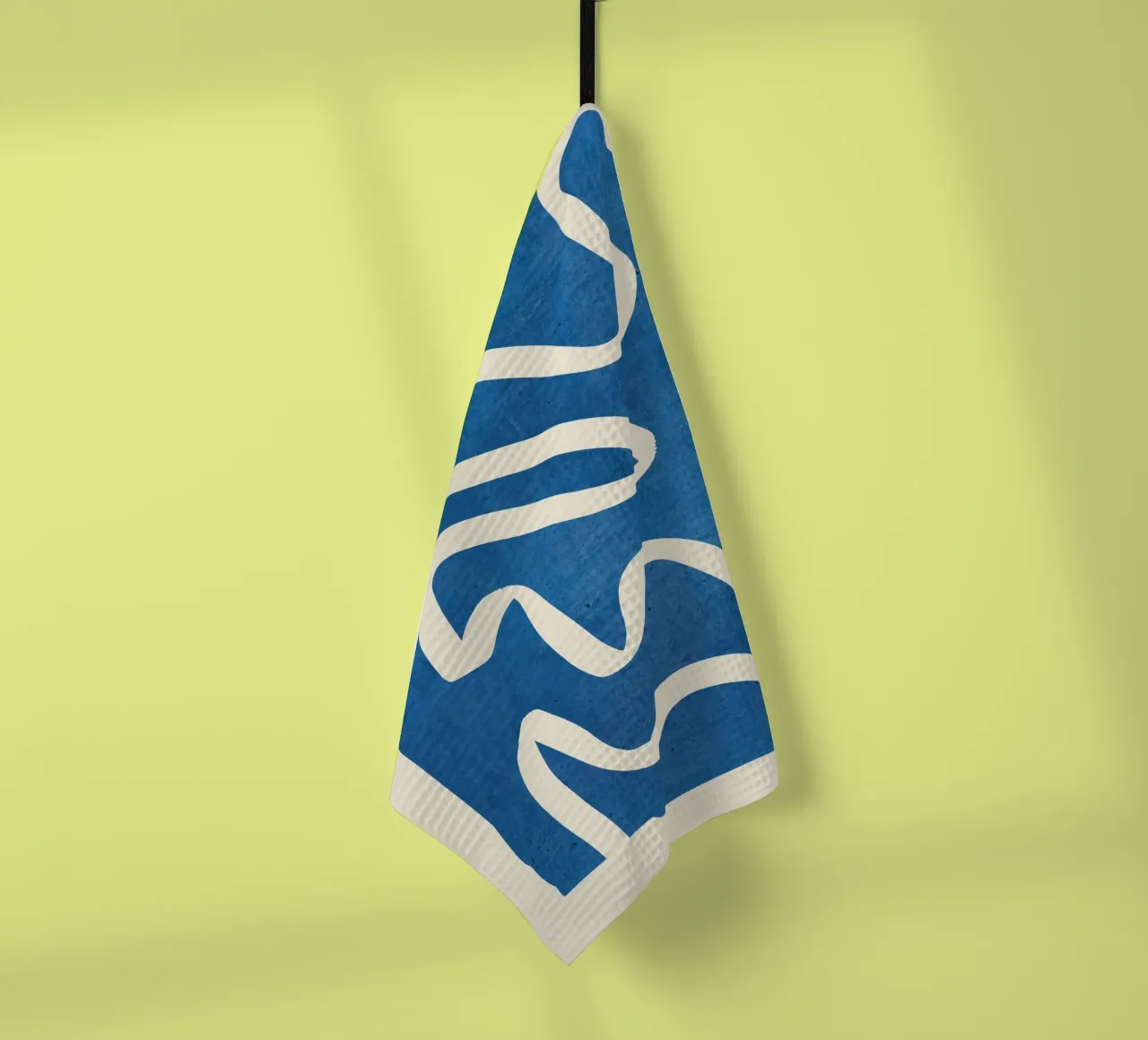 abstrait minimal 31 Bleu torchon de ThingDesign