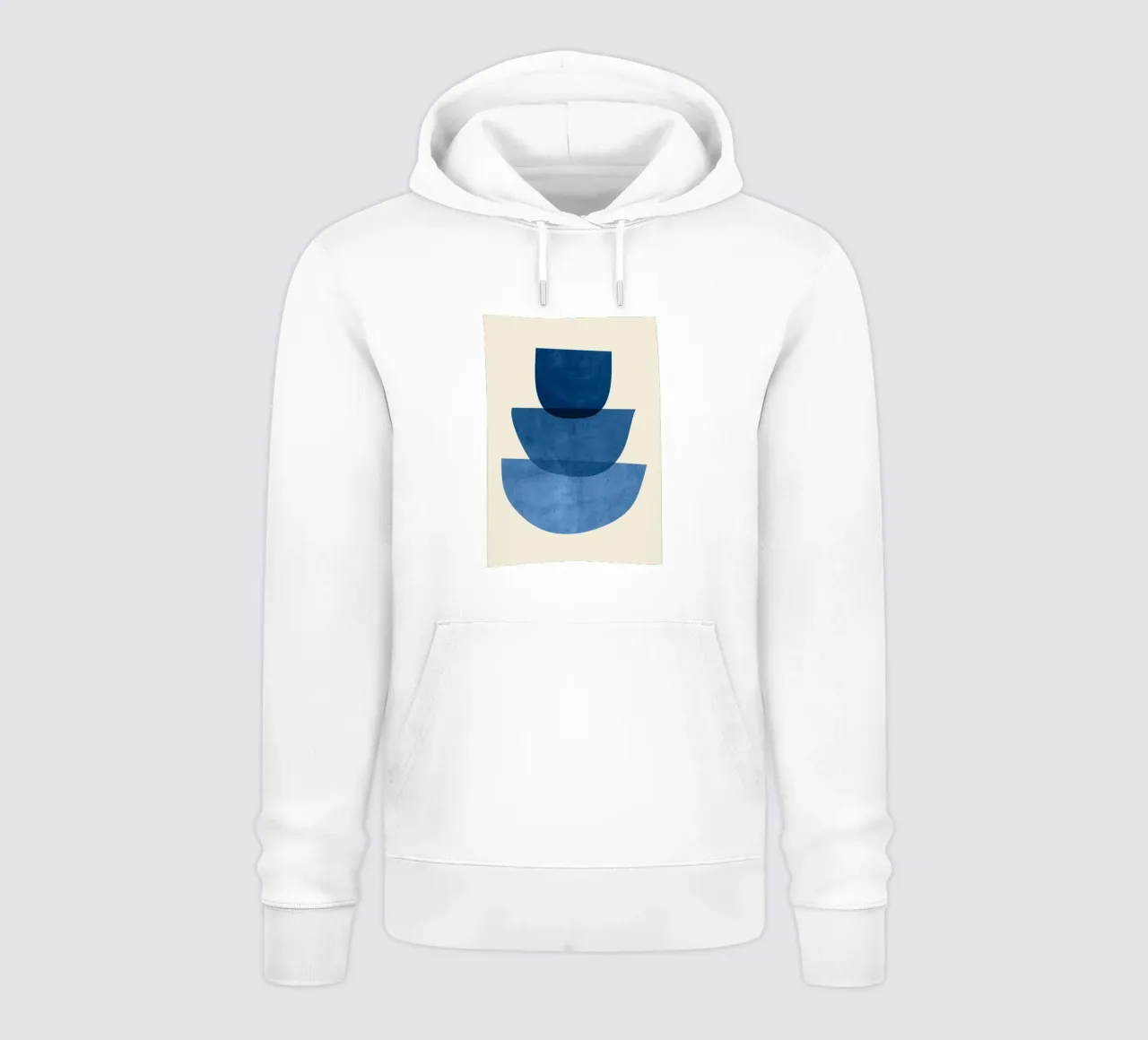 Forme astratte 37 Blu felpa con cappuccio da ThingDesign