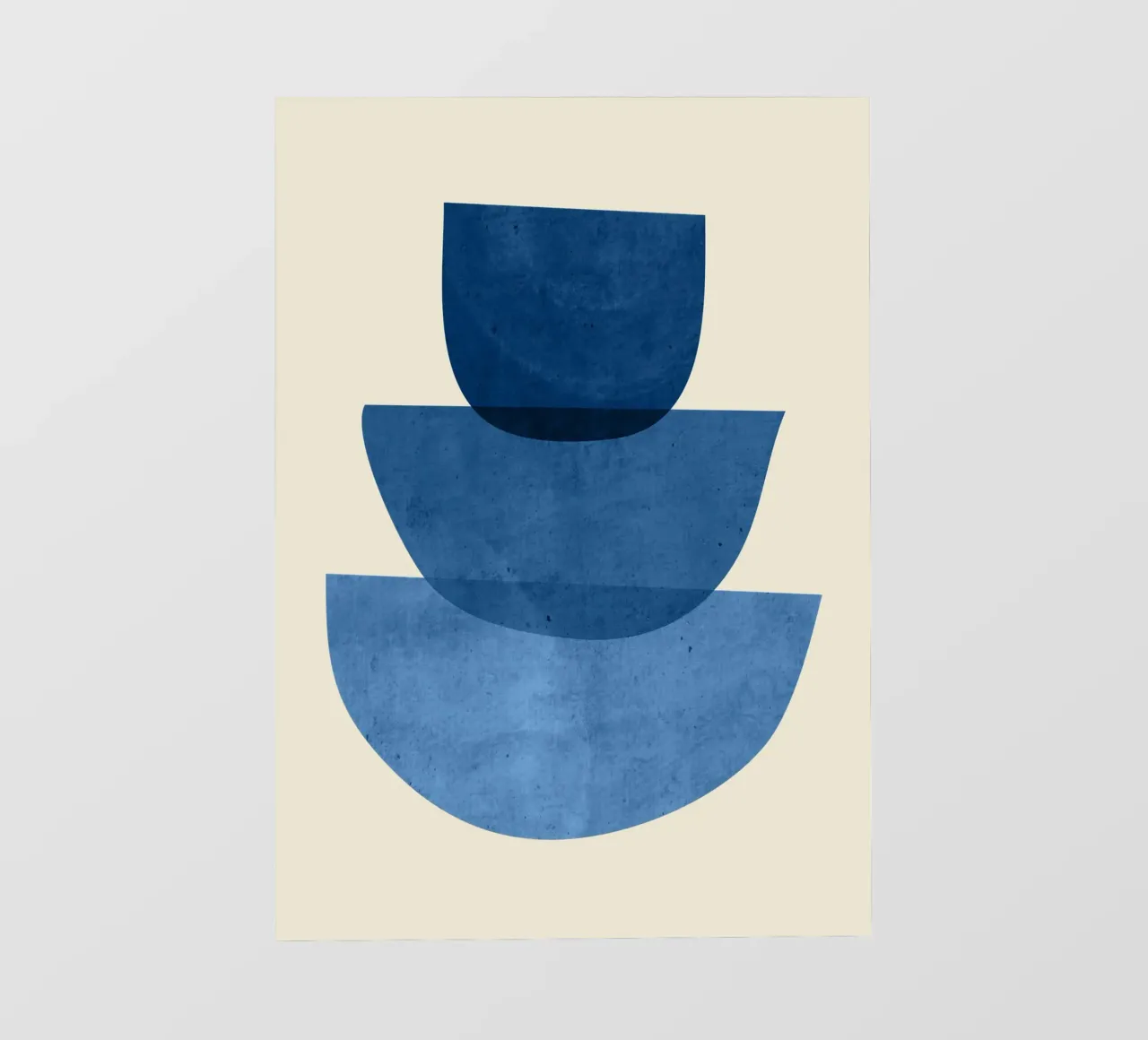 Forme astratte 37 Blu telo in pvc da ThingDesign