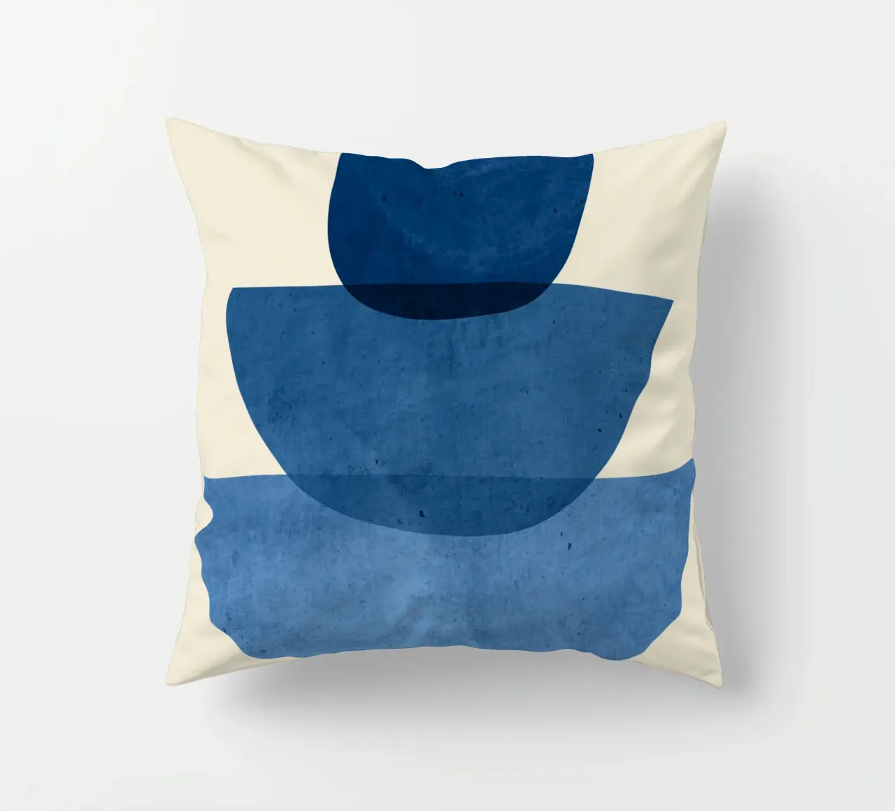 Forme astratte 37 Blu cuscino da ThingDesign