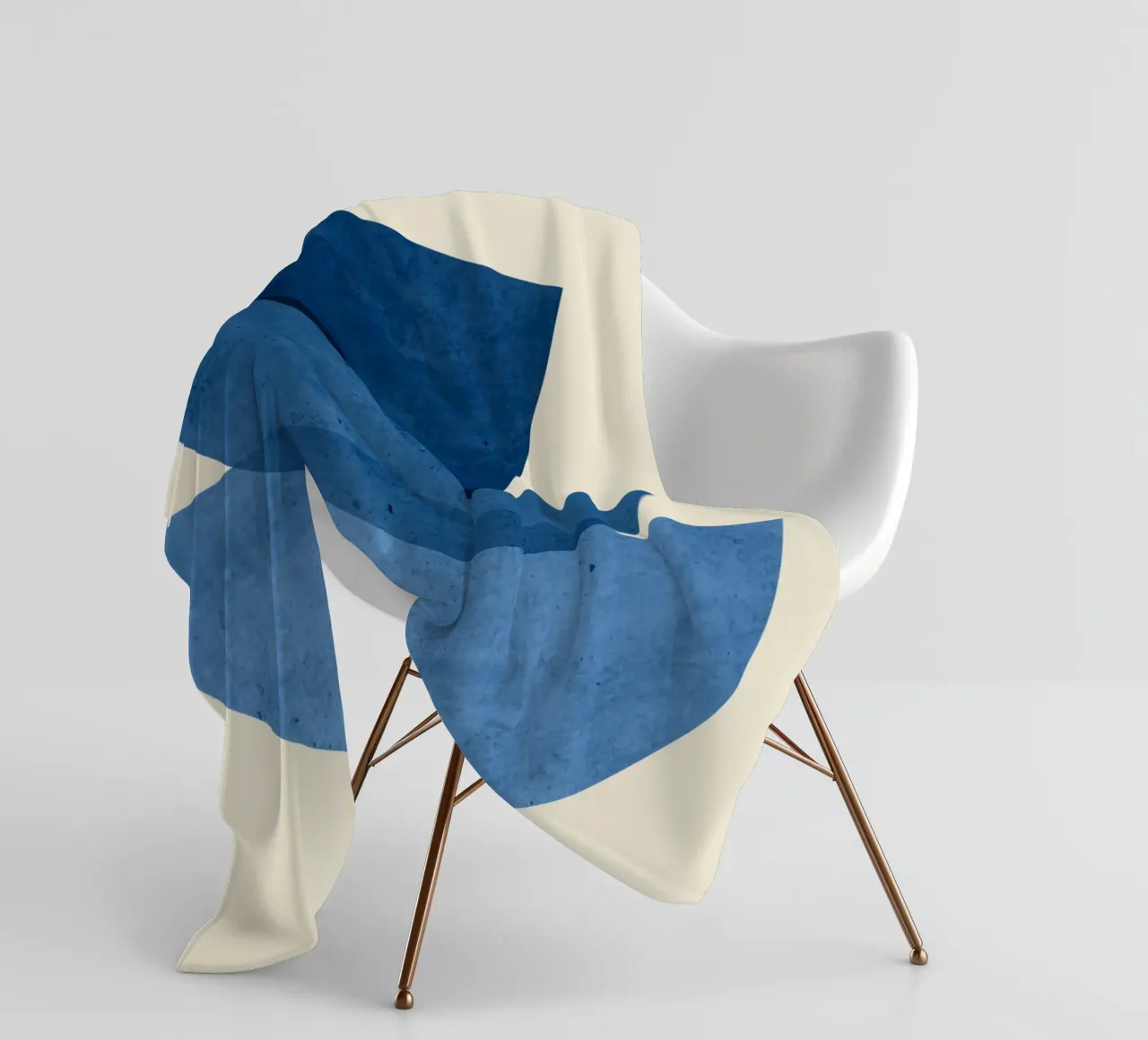 Forme astratte 37 Blu coperta in pile da ThingDesign