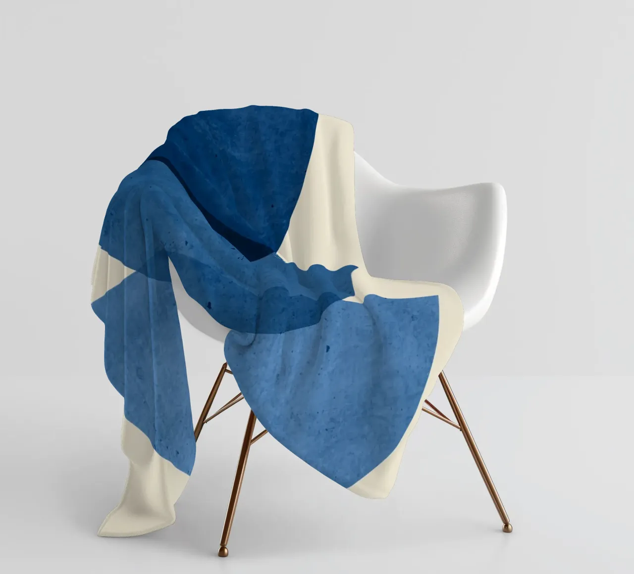 Forme astratte 37 Blu coperta in pile da ThingDesign
