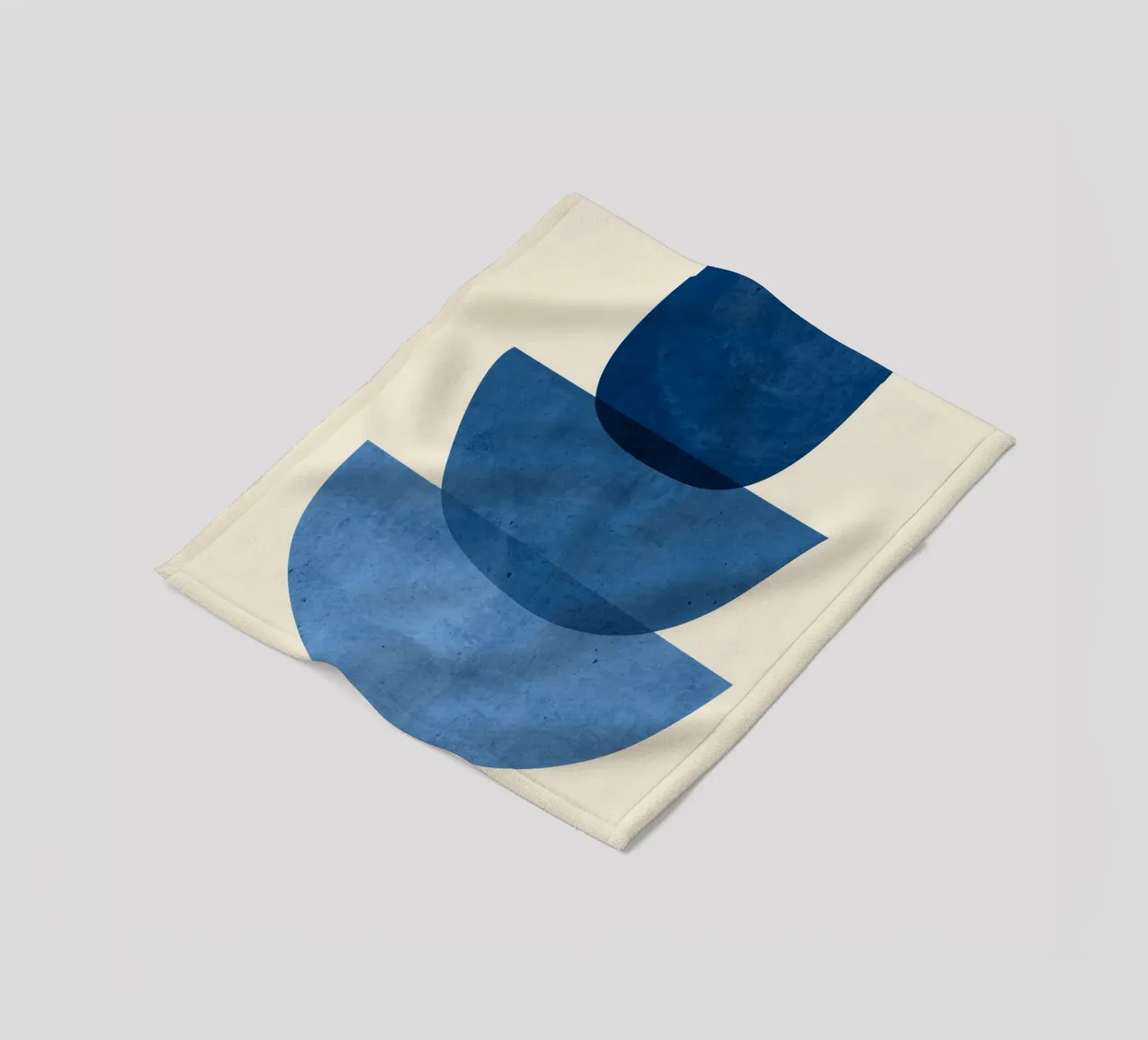 Forme astratte 37 Blu coperta in pile da ThingDesign