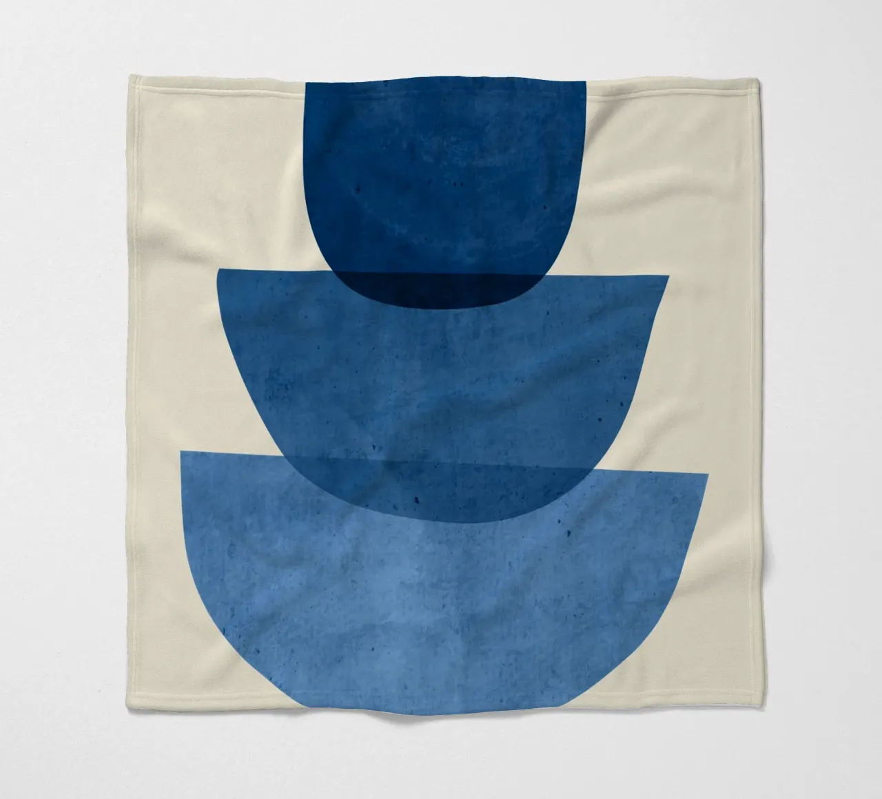 Forme astratte 37 Blu coperta in pile da ThingDesign