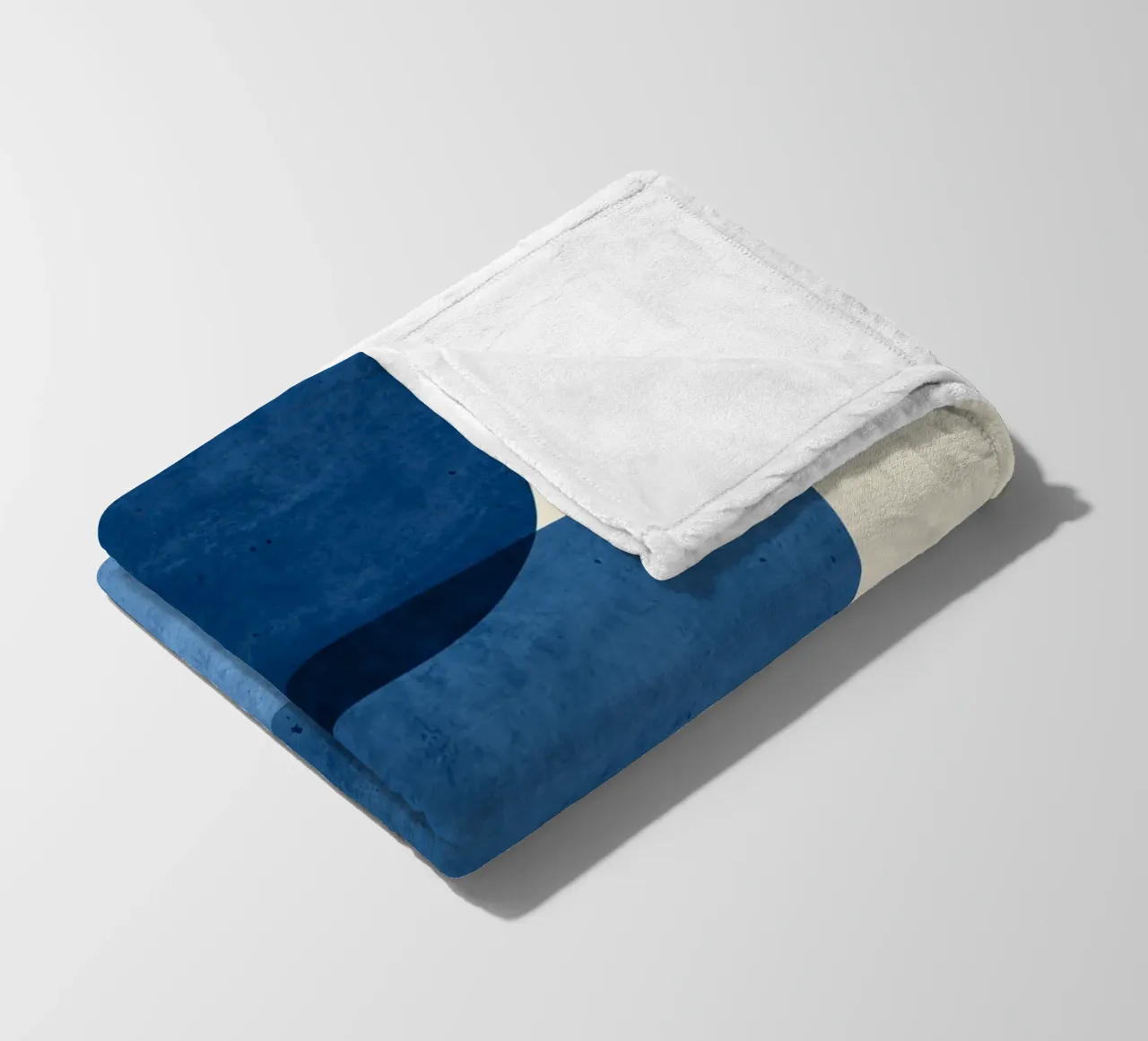 Forme astratte 37 Blu coperta in pile da ThingDesign