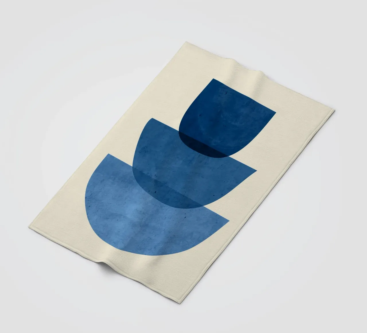 Forme astratte 37 Blu coperta in pile da ThingDesign
